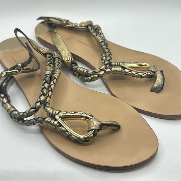 Dolce Vita Sandals Gold - Picture 1 of 6